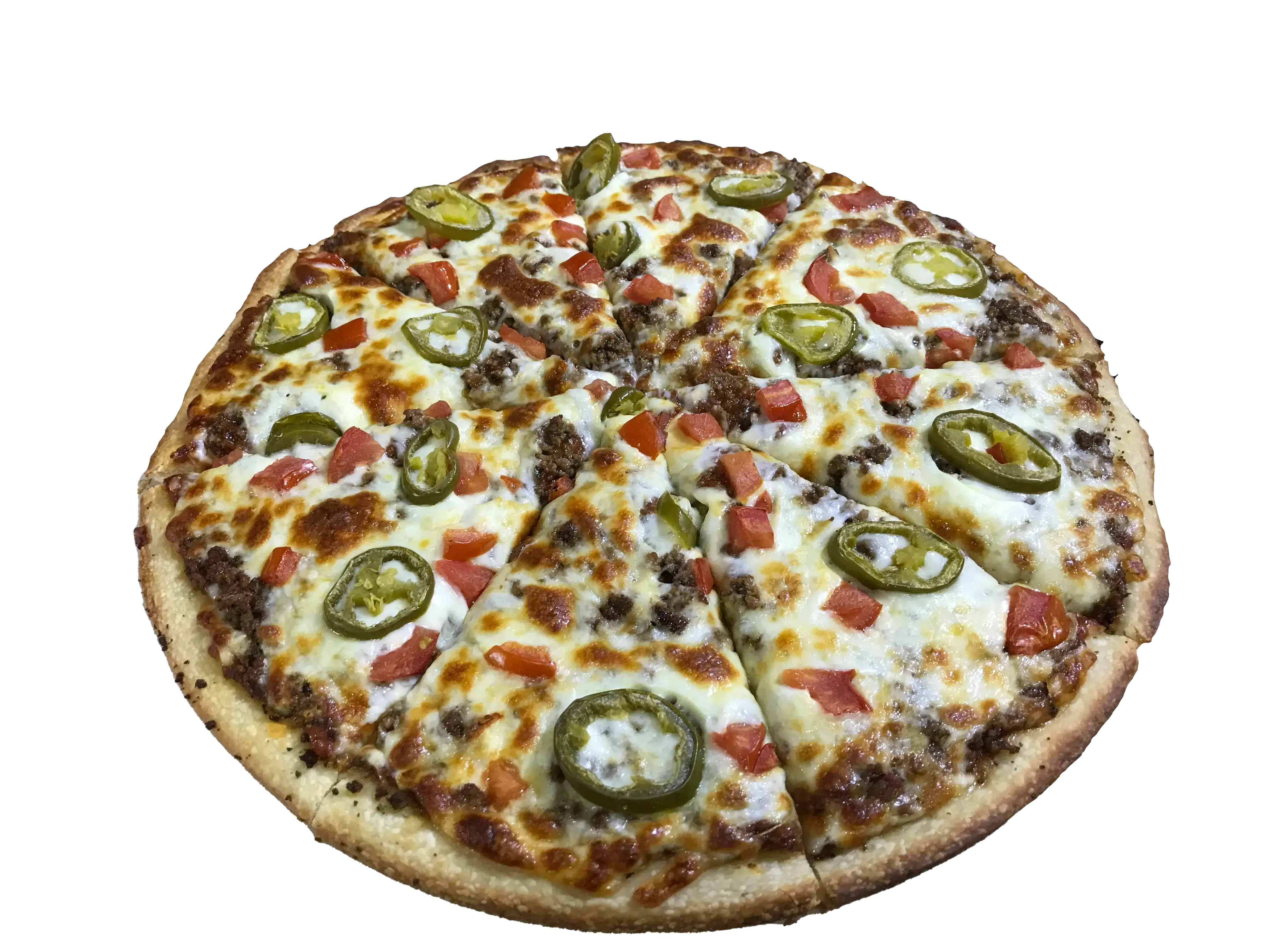 Chicken Supreme pizza with mixed toppings